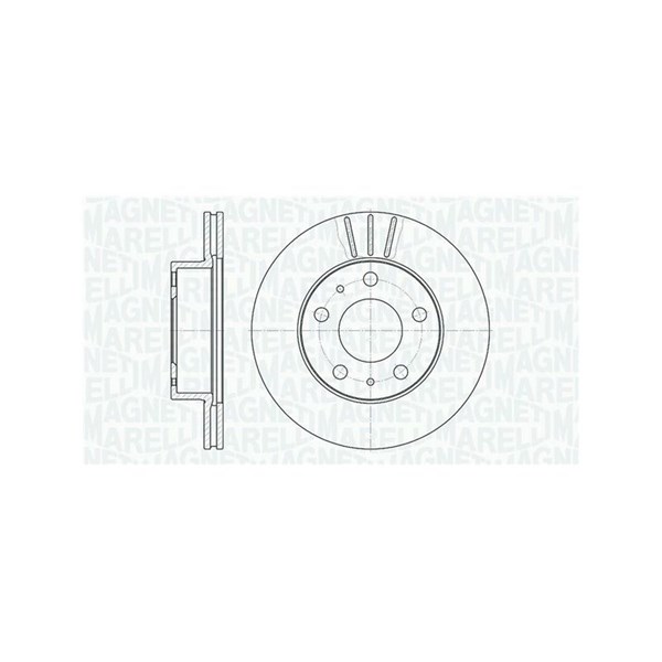 Bromsskiva Ventilerad, Framaxel Magneti marelli 361302040228 MAGNETI MARELLI