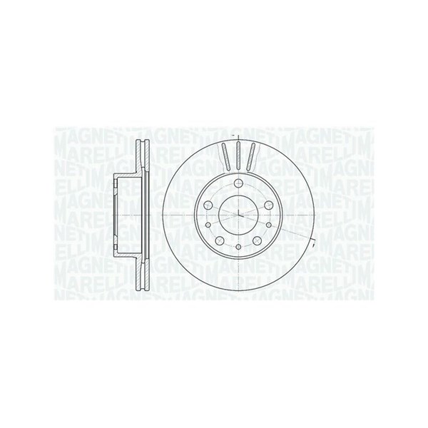 Bromsskiva, Framaxel, Bakaxel Magneti marelli 361302040230 MAGNETI MARELLI