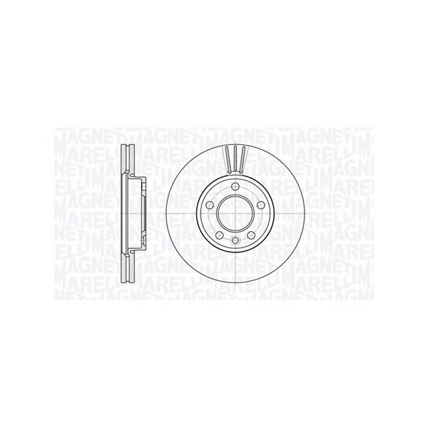 Bromsskiva Ventilerad, Framaxel Magneti marelli 361302040316 MAGNETI MARELLI