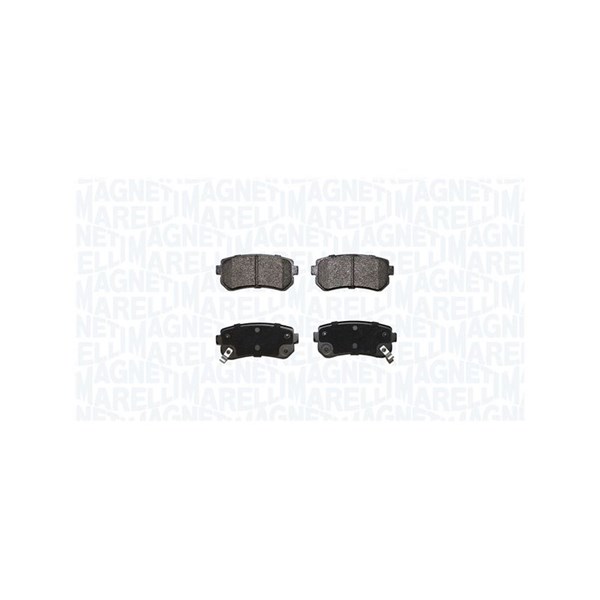 Bromsbeläggsats, Bakaxel Magneti marelli 363916060872 MAGNETI MARELLI