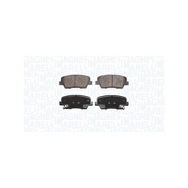 Bromsbeläggsats, Bakaxel Magneti marelli 363916060928 MAGNETI MARELLI