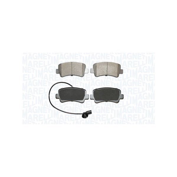 Bromsbeläggsats, Bakaxel Magneti marelli 363916061118 MAGNETI MARELLI