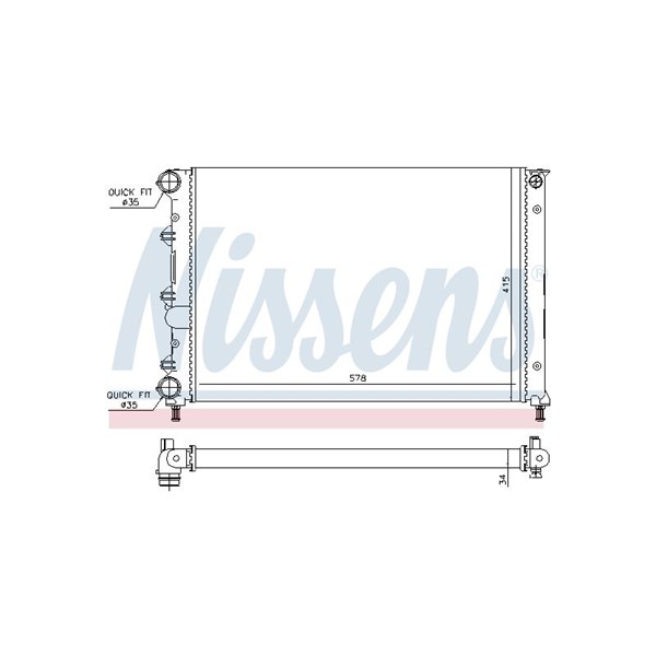Kylare, motorkylning Nissens 60071 NISSENS