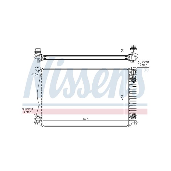 Kylare, motorkylning Nissens 60232A NISSENS