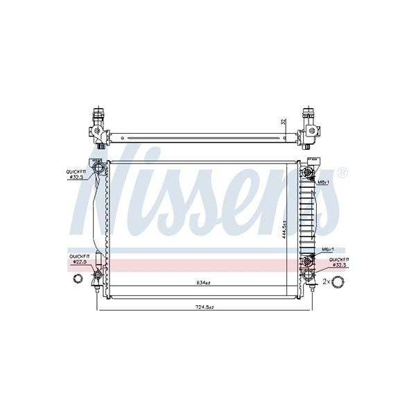 Kylare, motorkylning Nissens 60307A NISSENS