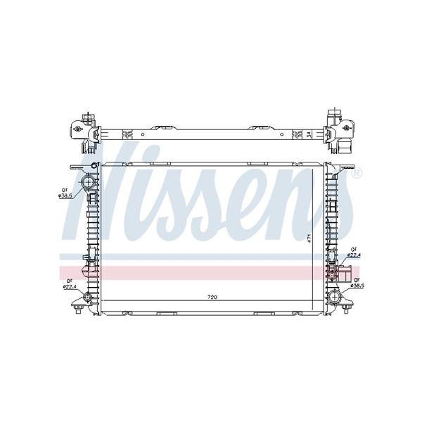 Kylare, motorkylning Nissens 60327 NISSENS