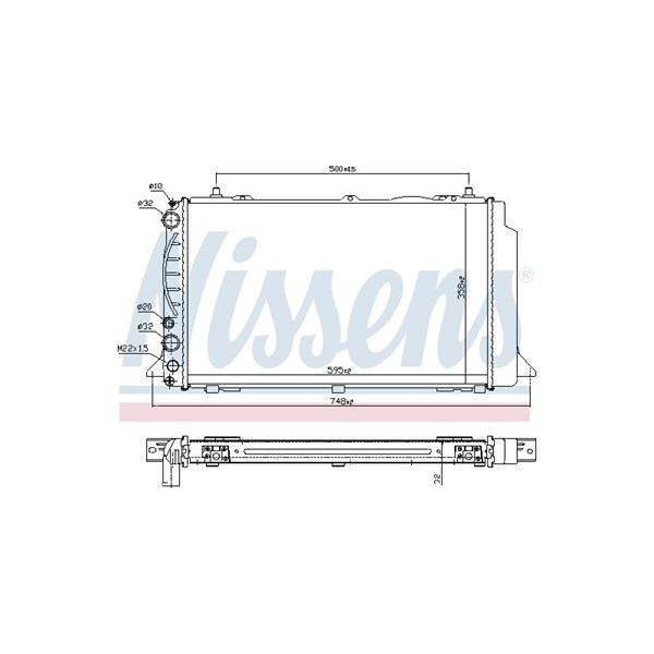 Kylare, motorkylning Nissens 60479 NISSENS