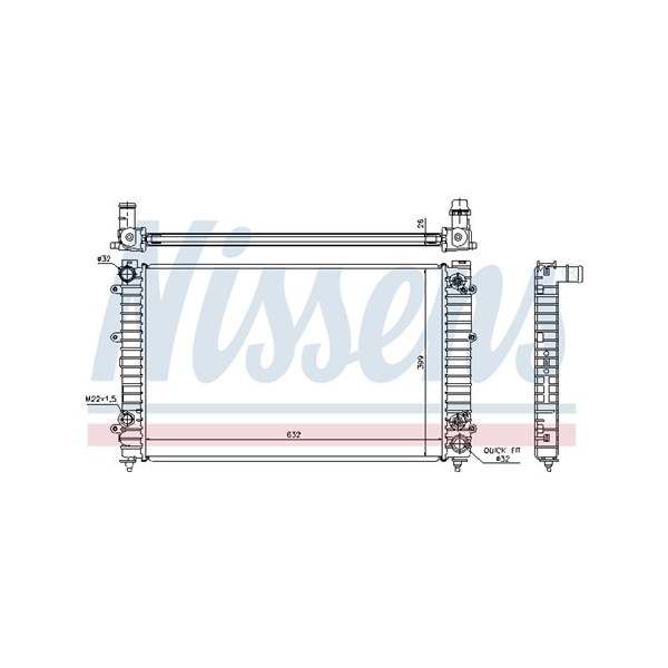 Kylare, motorkylning Nissens 60493A NISSENS Kylare, motorkylning Nissens 60493A NISSENS