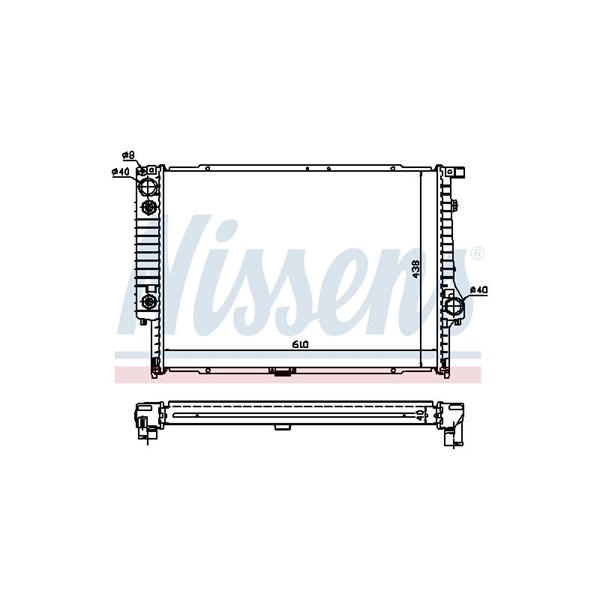 Kylare, motorkylning Nissens 60597A NISSENS