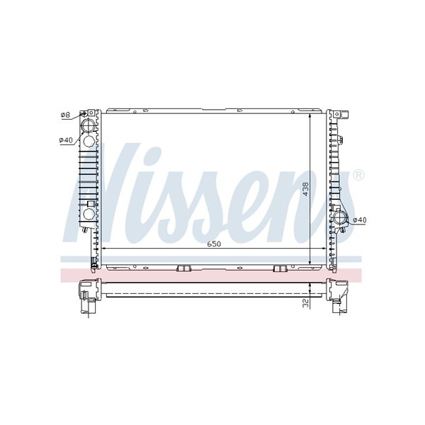 Kylare, motorkylning Nissens 60622A NISSENS Kylare, motorkylning Nissens 60622A NISSENS