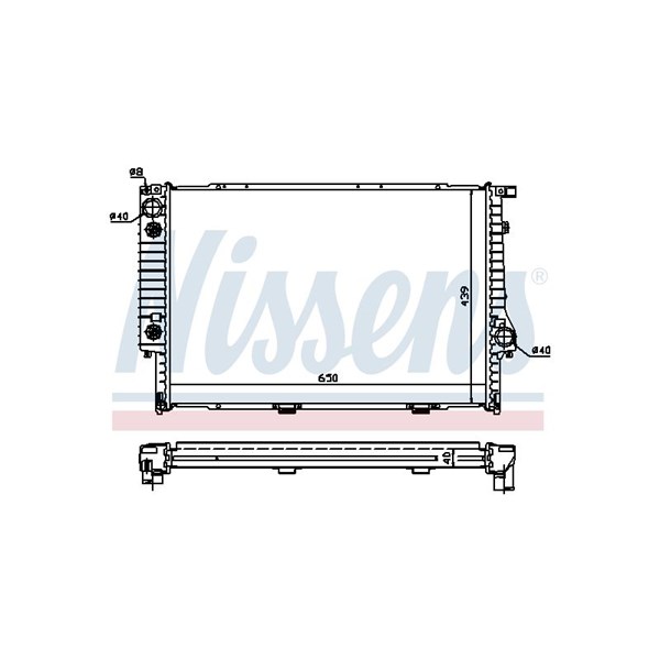 Kylare, motorkylning Nissens 60748A NISSENS