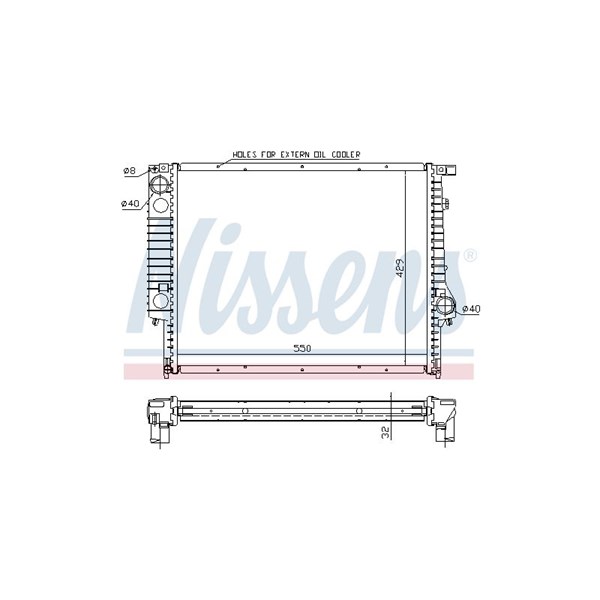 Kylare, motorkylning Nissens 60759A NISSENS