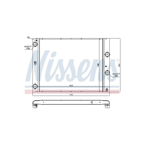 Kylare, motorkylning Nissens 60847 NISSENS
