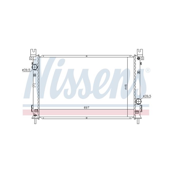 Kylare, motorkylning Nissens 61028 NISSENS