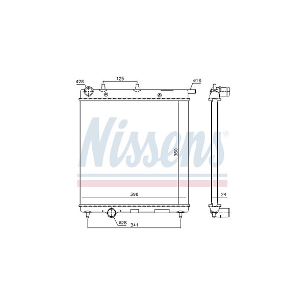 Kylare, motorkylning Nissens 61278 NISSENS