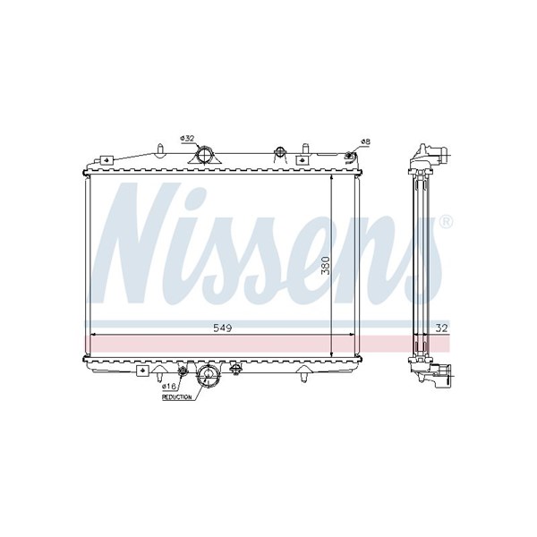 Kylare, motorkylning Nissens 61292A NISSENS