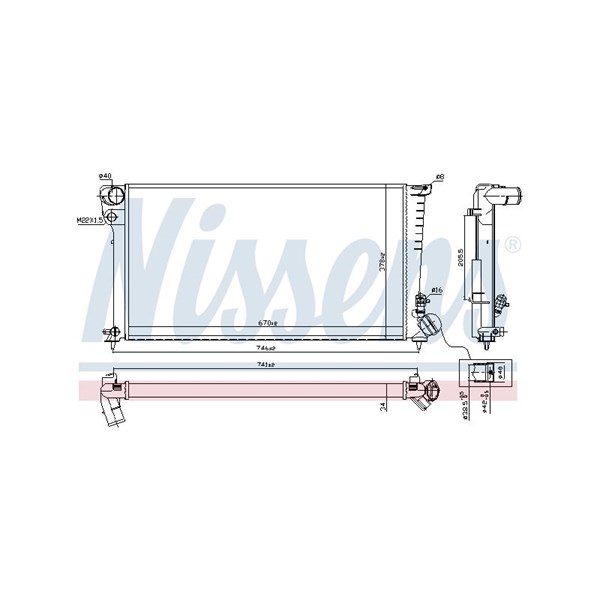 Kylare, motorkylning Nissens 61326A NISSENS