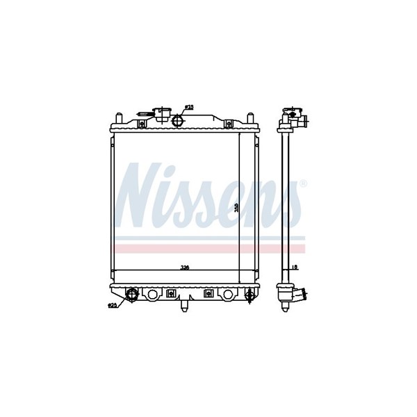 Kylare, motorkylning Nissens 61762 NISSENS