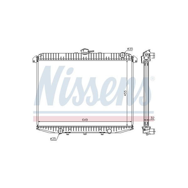 Kylare, motorkylning Nissens 62069A NISSENS