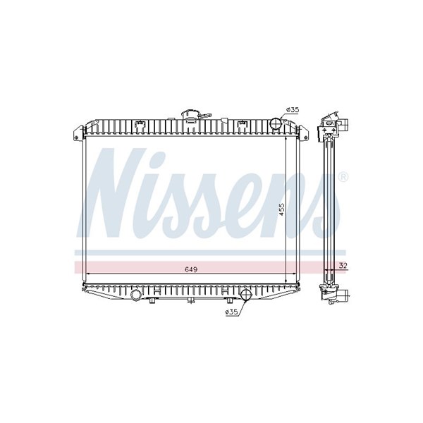 Kylare, motorkylning Nissens 62070A NISSENS
