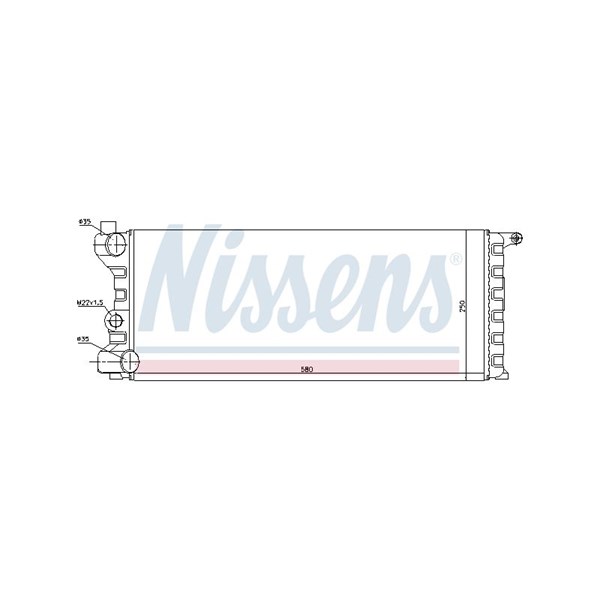 Kylare, motorkylning Nissens 62312 NISSENS