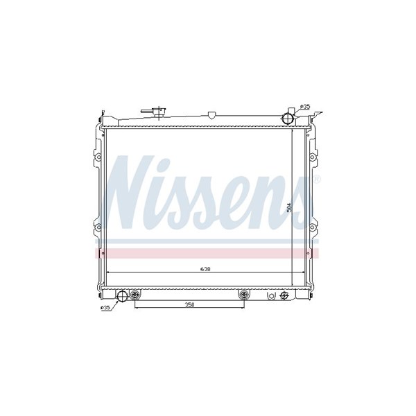 Kylare, motorkylning Nissens 62435 NISSENS