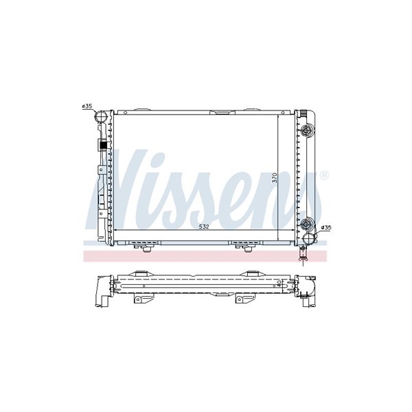 Kylare, motorkylning Nissens 62557A NISSENS Kylare, motorkylning Nissens 62557A NISSENS