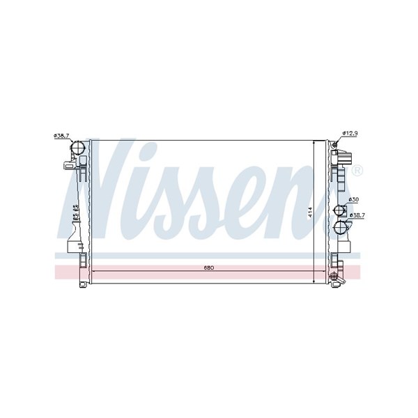 Kylare, motorkylning Nissens 62572 NISSENS