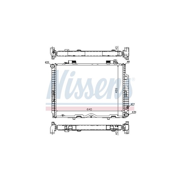 Kylare, motorkylning Nissens 62611A NISSENS Kylare, motorkylning Nissens 62611A NISSENS