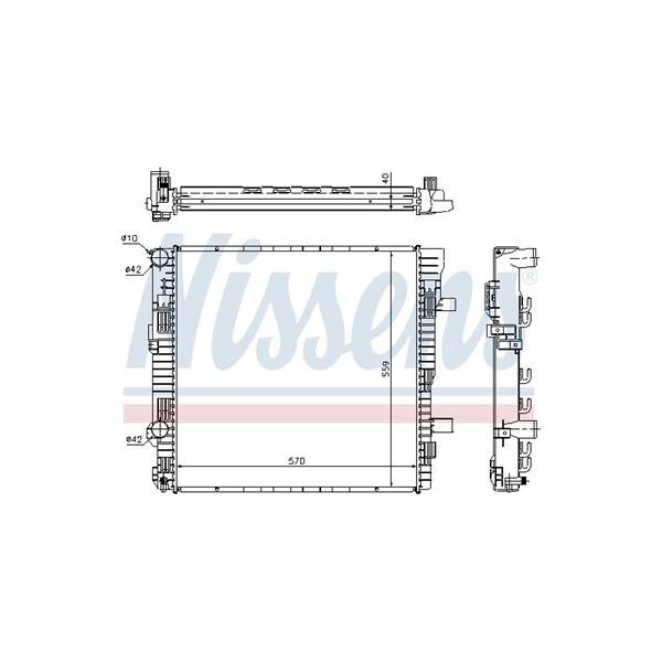 Kylare, motorkylning Nissens 62629A NISSENS