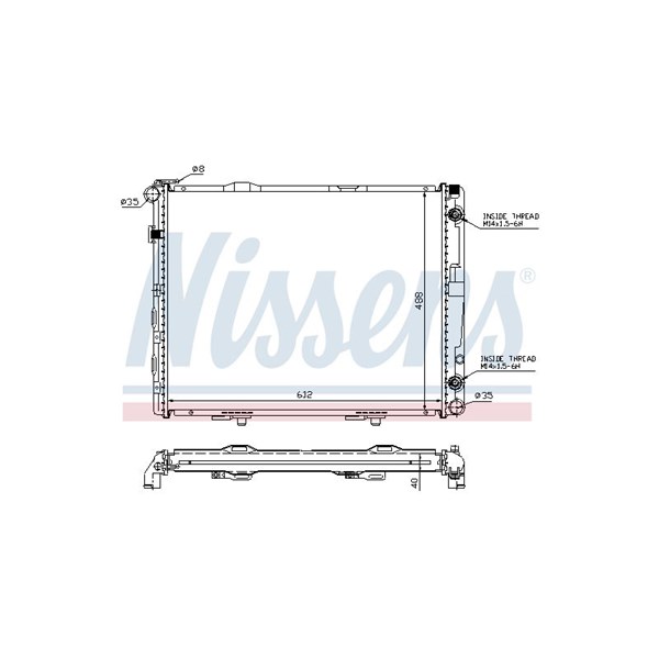 Kylare, motorkylning Nissens 62679A NISSENS Kylare, motorkylning Nissens 62679A NISSENS
