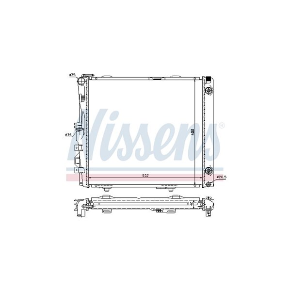 Kylare, motorkylning Nissens 62683A NISSENS Kylare, motorkylning Nissens 62683A NISSENS