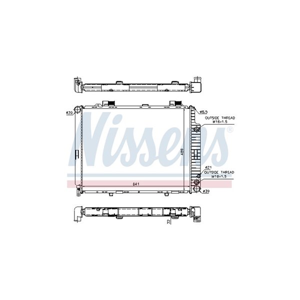 Kylare, motorkylning Nissens 62691A NISSENS Kylare, motorkylning Nissens 62691A NISSENS