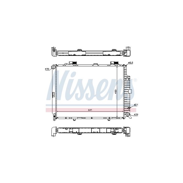 Kylare, motorkylning Nissens 62692A NISSENS Kylare, motorkylning Nissens 62692A NISSENS