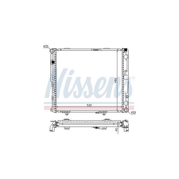 Kylare, motorkylning Nissens 62697A NISSENS