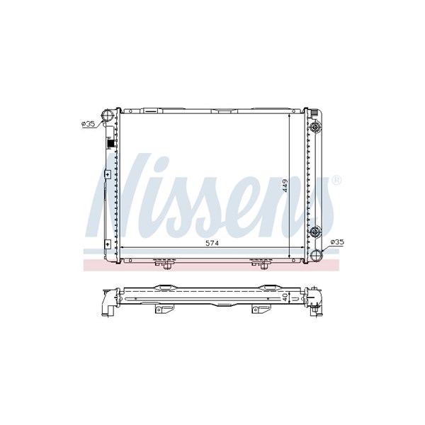 Kylare, motorkylning Nissens 62721A NISSENS Kylare, motorkylning Nissens 62721A NISSENS