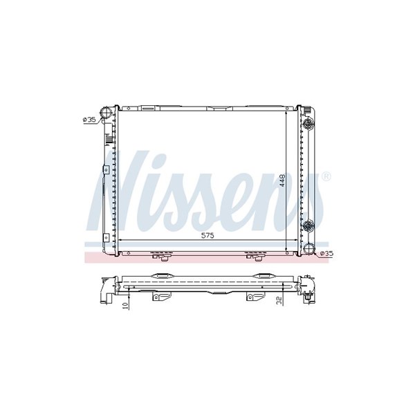 Kylare, motorkylning Nissens 62722A NISSENS