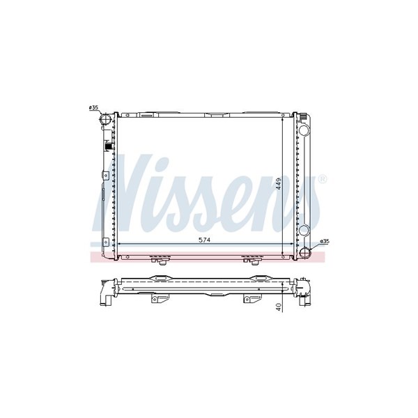 Kylare, motorkylning Nissens 62731A NISSENS Kylare, motorkylning Nissens 62731A NISSENS