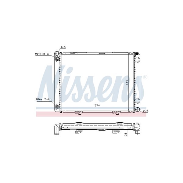 Kylare, motorkylning Nissens 62734A NISSENS