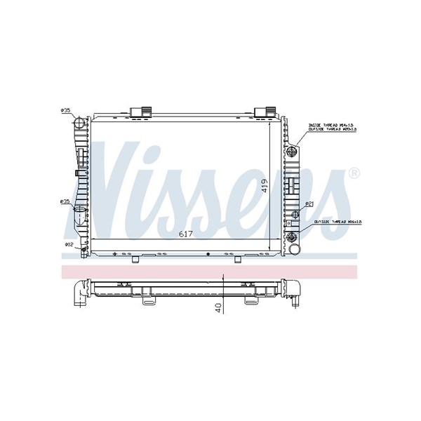 Kylare, motorkylning Nissens 62739A NISSENS Kylare, motorkylning Nissens 62739A NISSENS