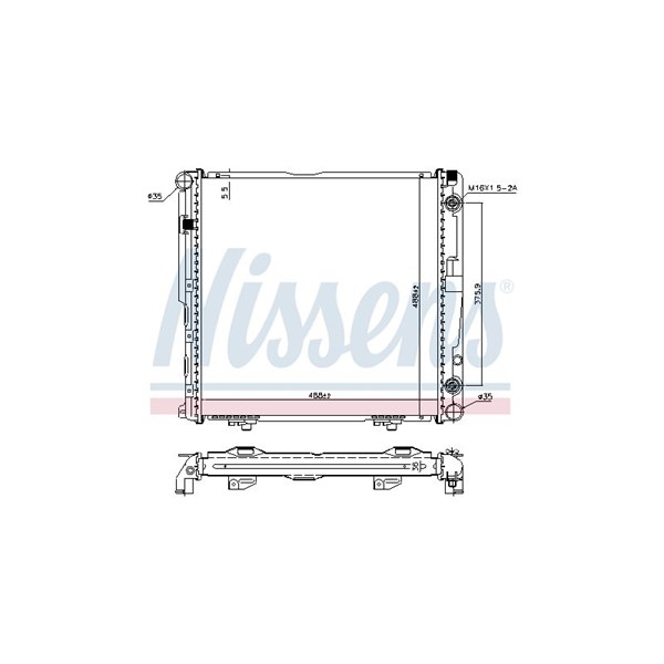 Kylare, motorkylning Nissens 62751A NISSENS