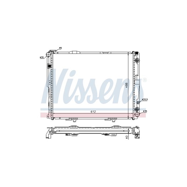 Kylare, motorkylning Nissens 62762A NISSENS Kylare, motorkylning Nissens 62762A NISSENS