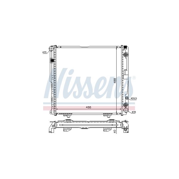 Kylare, motorkylning Nissens 62763A NISSENS