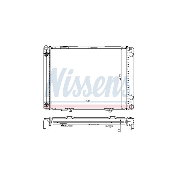 Kylare, motorkylning Nissens 62766A NISSENS Kylare, motorkylning Nissens 62766A NISSENS