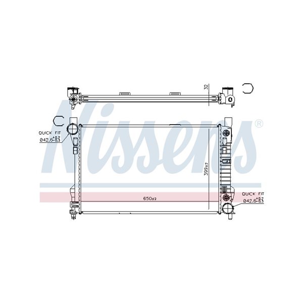 Kylare, motorkylning Nissens 62786A NISSENS