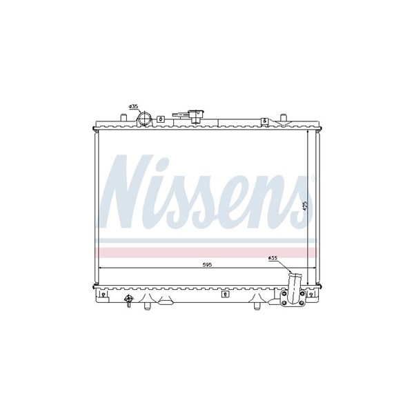 Kylare, motorkylning Nissens 62892 NISSENS