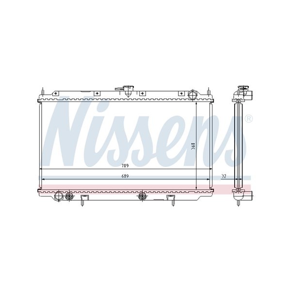 Kylare, motorkylning Nissens 62924A NISSENS Kylare, motorkylning Nissens 62924A NISSENS