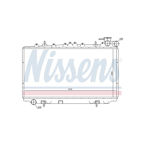 Kylare, motorkylning Nissens 62940 NISSENS
