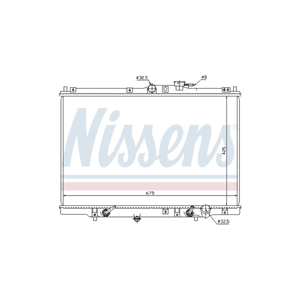 Kylare, motorkylning Nissens 63346 NISSENS