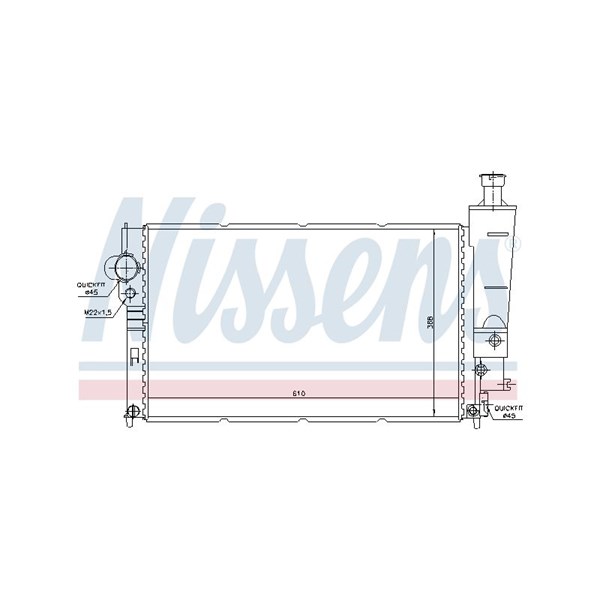 Kylare, motorkylning Nissens 63545 NISSENS